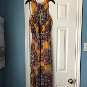 Sleeveless High-Neck Ankle Length Dress